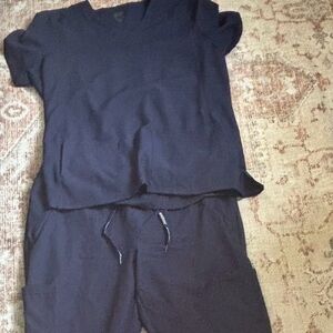 MedCouture navy blue scrub set